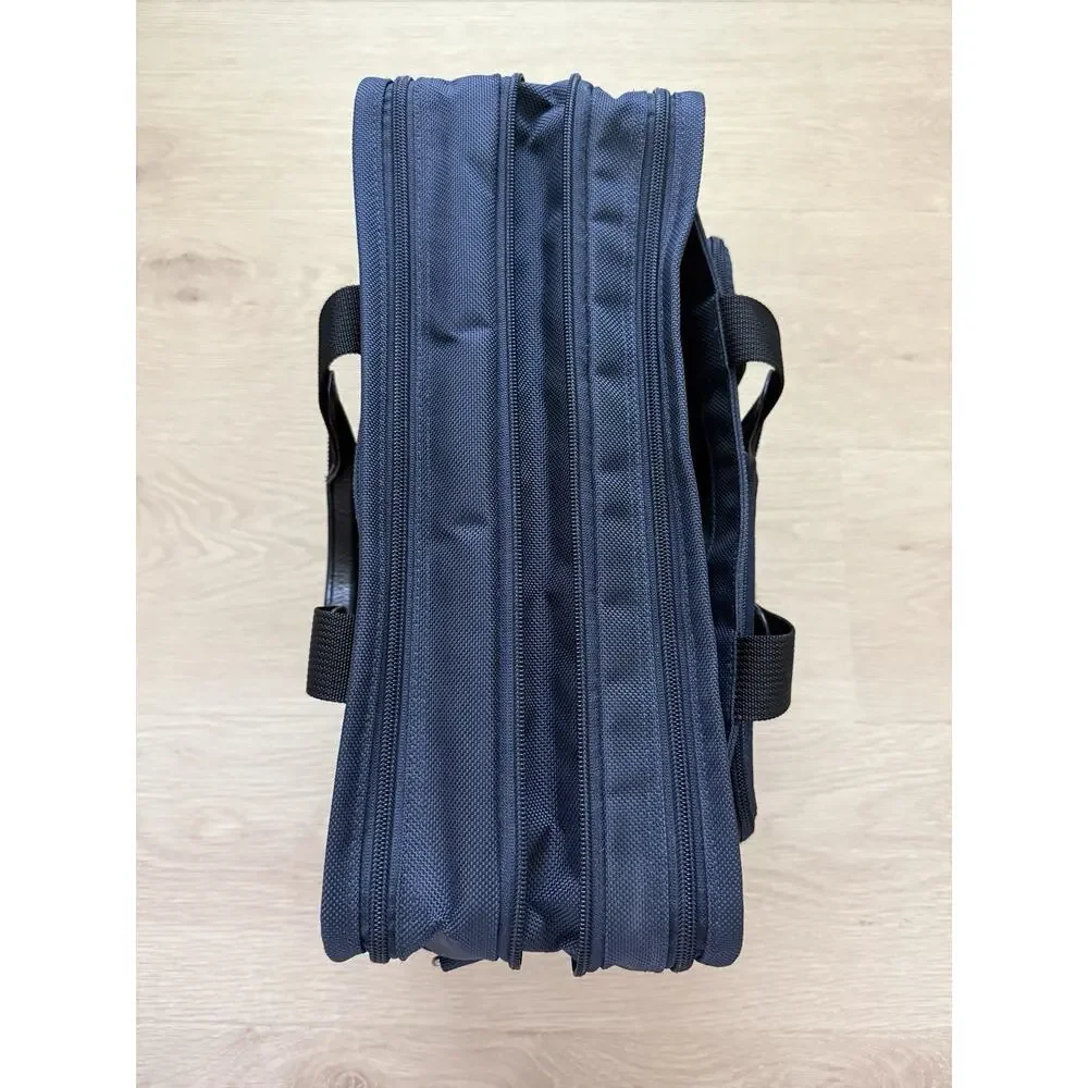 Tumi Alpha 26141 Gen 4 Expandable Organizer Briefcase Navy Blue Nylon w/ Strap